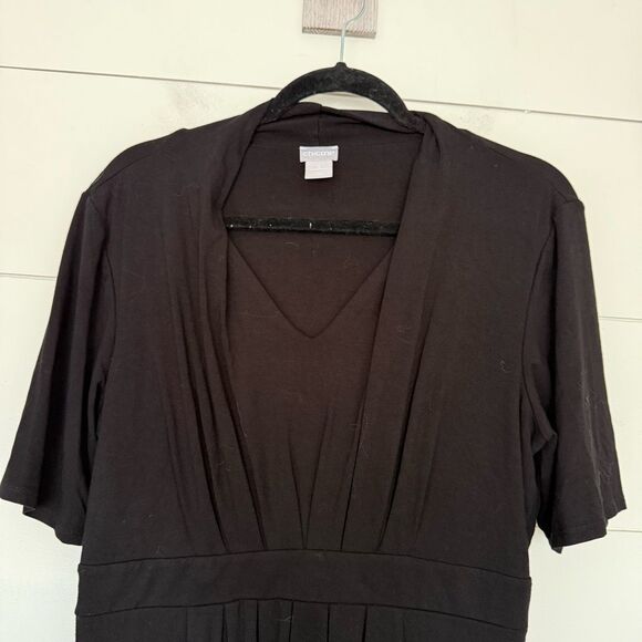 Chico’s Women’s 1 Black Stretchy Dress Rayon - Picture 2 of 8